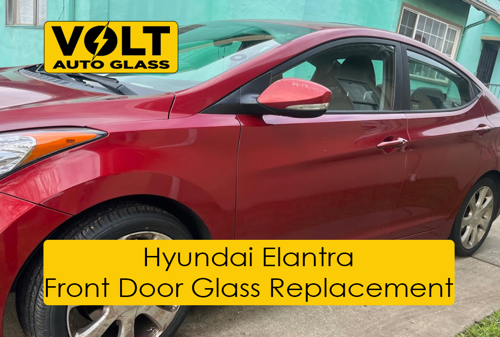 Hyundai Elantra Front Door Glass Replacement - After