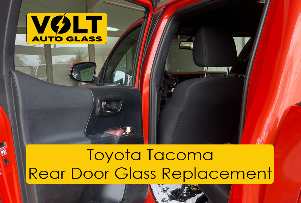 Toyota Tacoma Rear Door Glass Replacement - Before