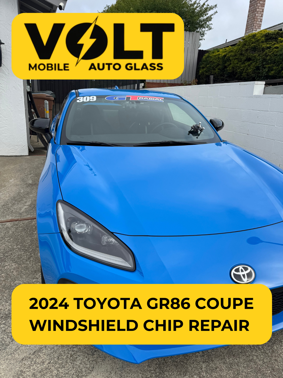 2024 TOYOTA GR86 COUPE WINDSHIELD CHIP REPAIR 2024 TOYOTA GR86 COUPE WINDSHIELD CHIP REPAIR